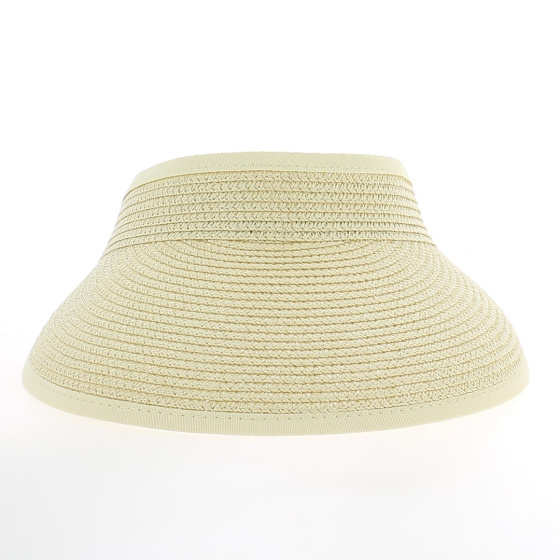 Natural Straw Braided Summer Visor