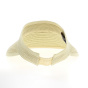 Natural Straw Braided Summer Visor
