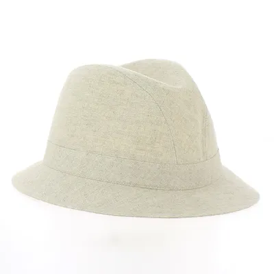 Natural Linen Fedora Hat