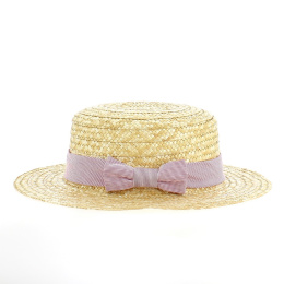 Red Boater Hat