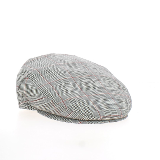 Changy Flat Cap with Prince of Wales Pattern