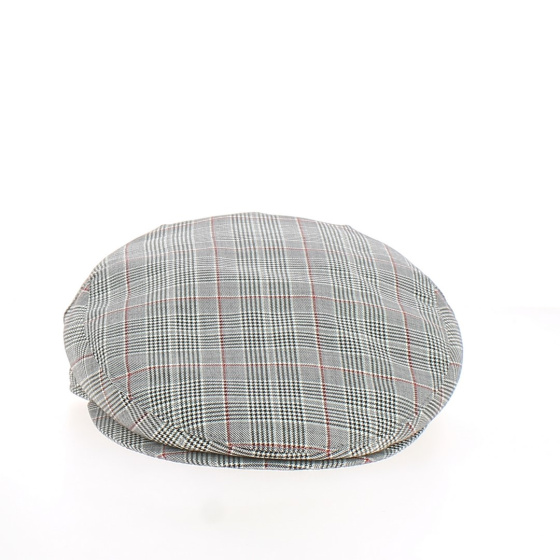 Changy Flat Cap with Prince of Wales Pattern