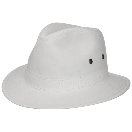 White Organic Cotton Traveller Virginia Hat UPF 40+ - Stetson
