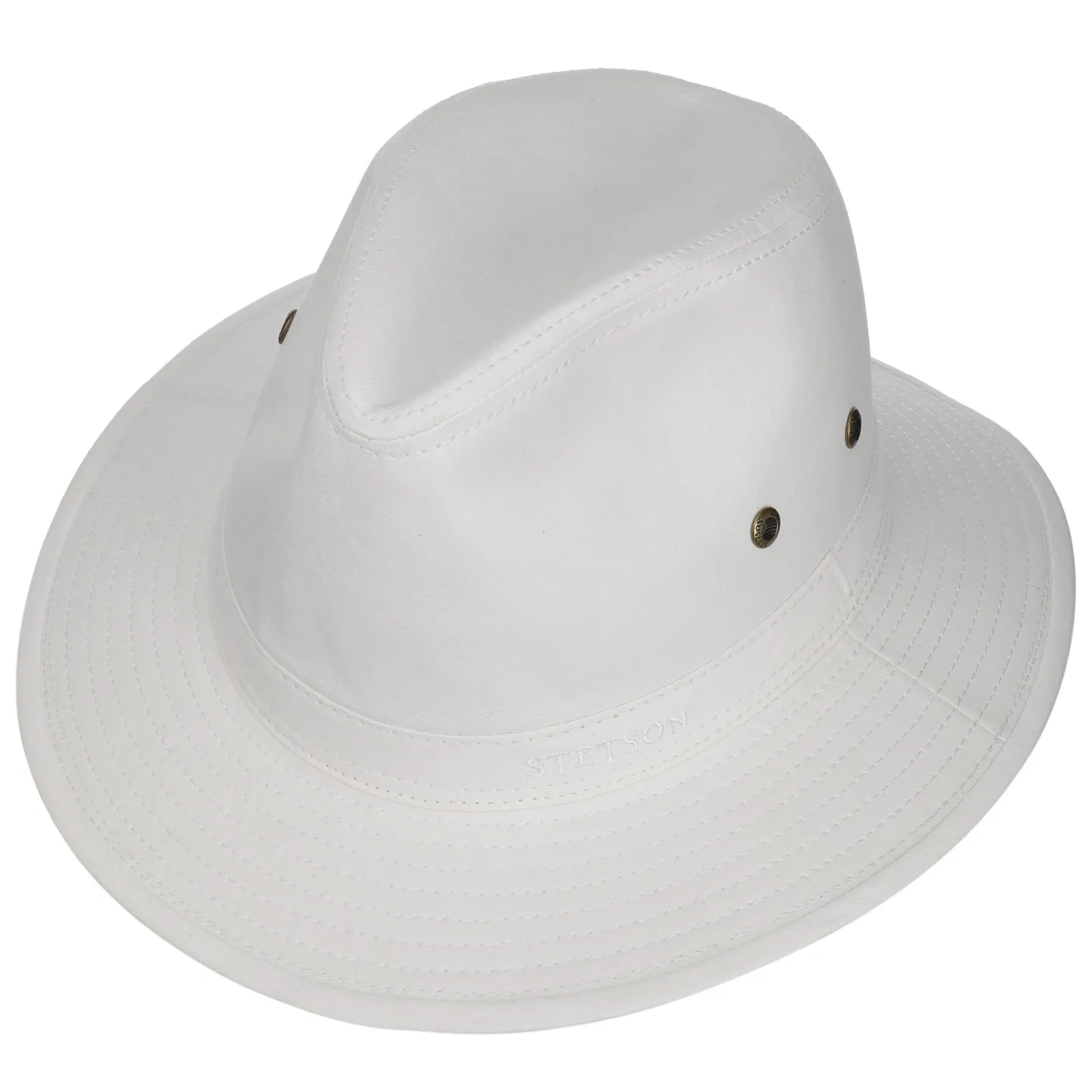 White Organic Cotton Traveller Virginia Hat UPF 40+ - Stetson Reference: 21917| Traclet Hat Shop