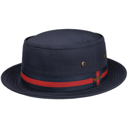 Navy Cotton Porkpie Hat UPF 40+ - Stetson