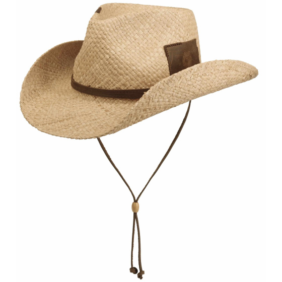 Stetson Mansfield Western Raffia Natural Straw Hat