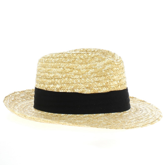 Natural Straw Fedora Hat