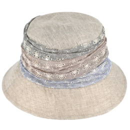 Women's Padua Cotton & Linen Bucket Hat - Traclet