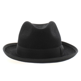 Chapeau Fedora Noir à Bord Large
