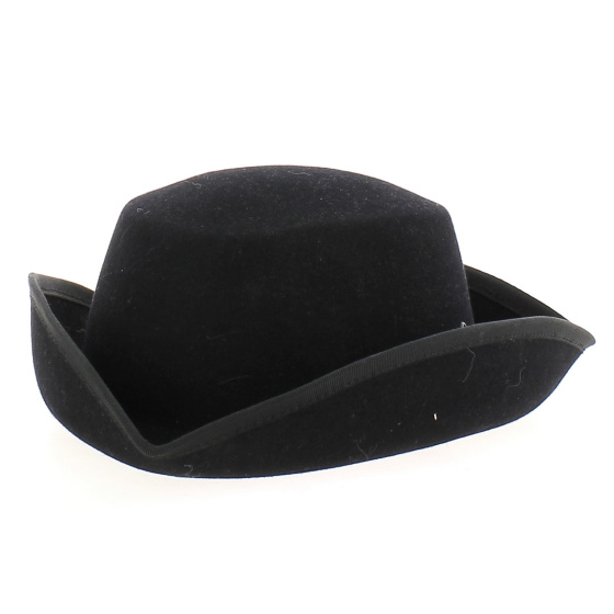 Wool Felt Tricorn Hat