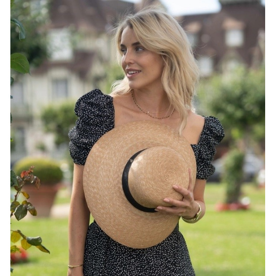Capeline Couture Monique Paille Naturelle - Flechet Capeline Couture Monique Paille Naturelle - Flechet