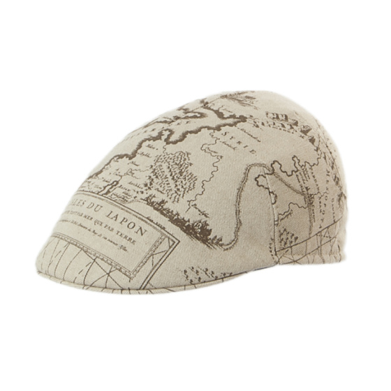 Casquette carte géographique