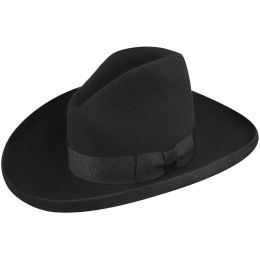 Clayton Black Felt Western Hat - Bailey