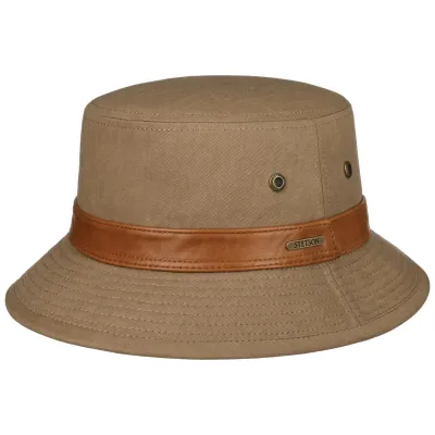 Modica Cotton Cognac Bucket Hat UPF 40+ - Stetson Reference: 21950| Chapellerie Traclet