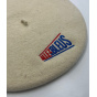 Official Allez Les Bleus ecru Beret - Le Béret Français