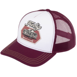 Burgundy Cotton Classic Cruising Baseball Cap - Traclet
