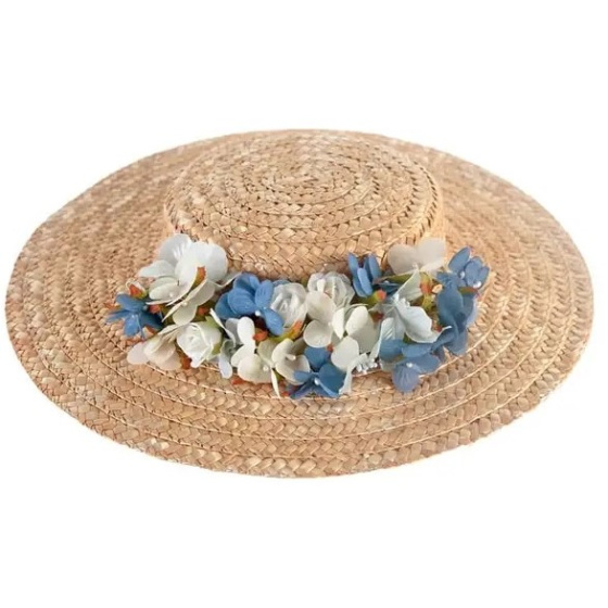 Chapeau petit Provençal Maya Paille Naturelle - Traclet