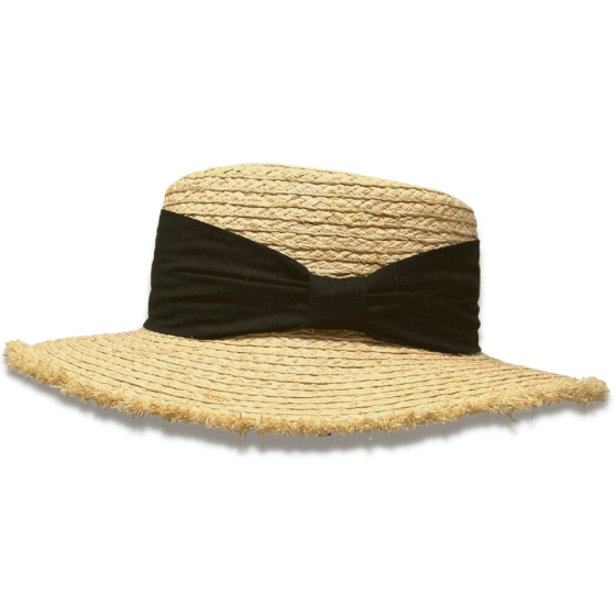 Chapeau Canotier Enna Raffia UPF 50+ - Traclet Chapeau Canotier Enna Raffia UPF 50+ - Traclet