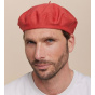 Authentic Summer Cotton Tile Red Beret - Heritage by Laulhère