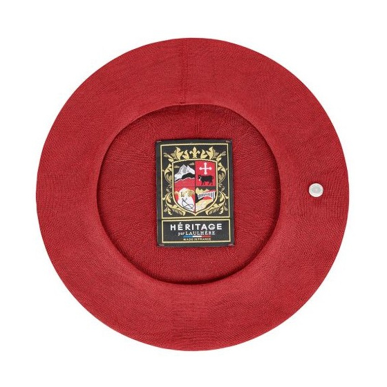 Authentic Summer Cotton Beret in Tile Red - Heritage by Laulhère