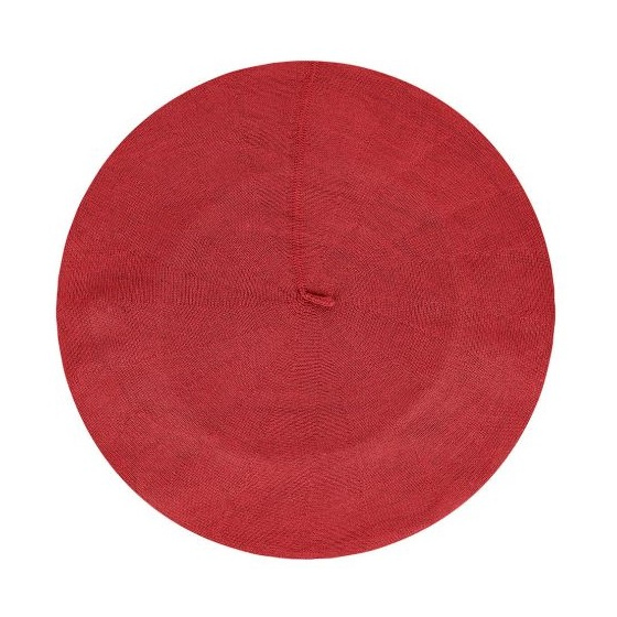 Béret Authentique Été Coton Rouge Tuile - Héritage par Laulhère
