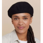 Black Cotton Feathers Beret - Heritage by Laulhère