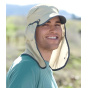 Casquette Sun Guide Cache-Nuque Beige UPF50+ - Traclet