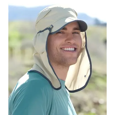 Sun Guide Beige Neck Cover Cap UPF 50+ - Traclet reference 21976 Traclet hat shop