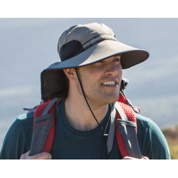Adventure Neck Guard Cap Olive UPF 50+ - Traclet