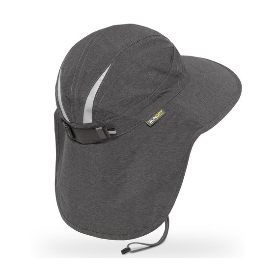 Grey Ultra Adventure Neck Cover Cap UPF 50+ - Traclet
