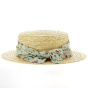Canotier Paille Naturelle – Ruban Fleuri