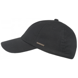 Black Cotton Xess Baseball Cap - Hatland