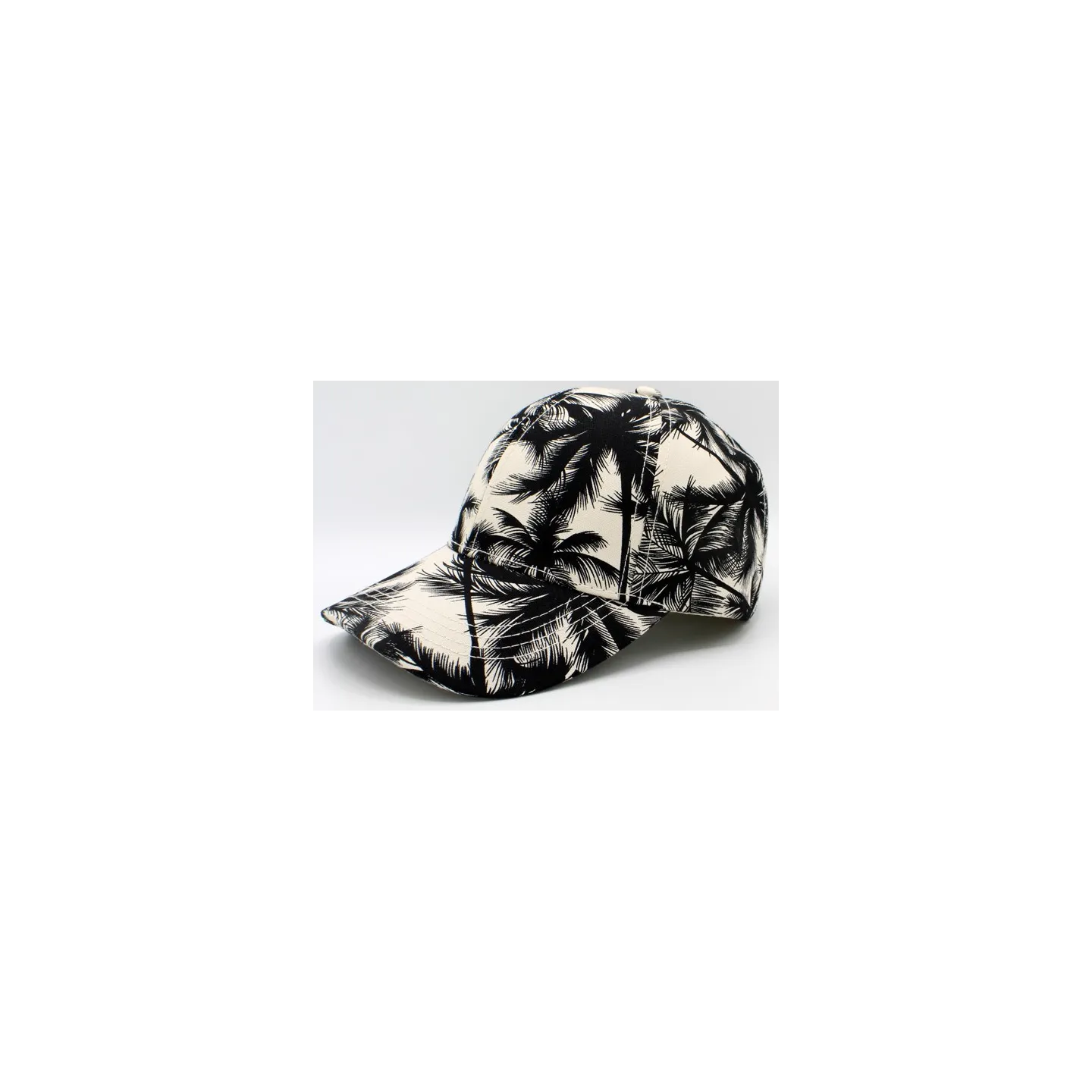 Palm Tree Baseball Cap Beige & Black - Traclet ref 22023 traclet hat shop