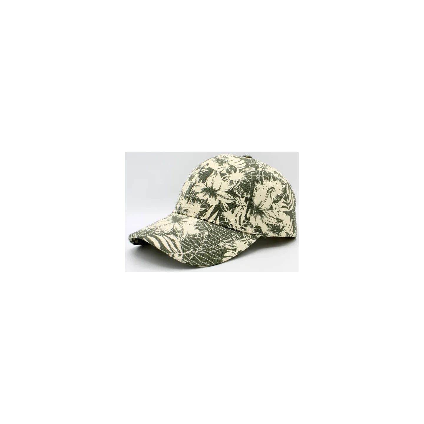 Casquette Baseball Palmier Beige & olive - Traclet