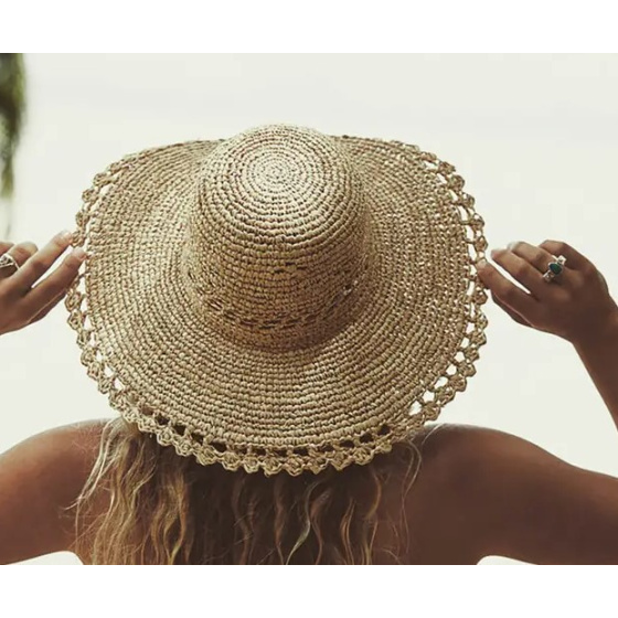 Natural Raffia Summer Wide Brim Hat - Conner Hats