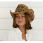 Natural Straw Clico Cowboy Hat - Traclet