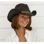 Thurber Black Straw Cowboy Hat - Traclet