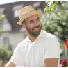 Flechet raffia trilby hat ref - 20243