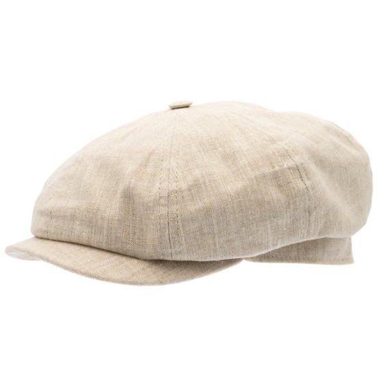 Alin Linen Hatteras Cap in Sand - Traclet