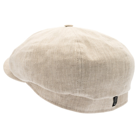 Alin Linen Hatteras Cap in Sand - Traclet