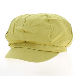 Yellow Cotton Newsboy Cap
