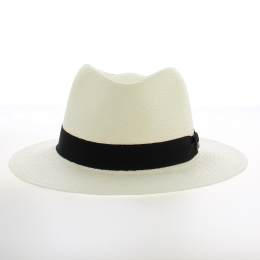 Chapeau Panama Blanc en Paille Naturelle