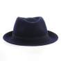 Chapeau Trilby Feutre Laine Marine