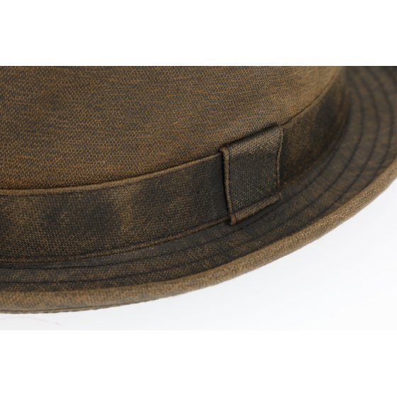 Chapeau Porkpie Bari Coton Marron - Traclet Chapeau Porkpie Bari Coton Marron - Traclet