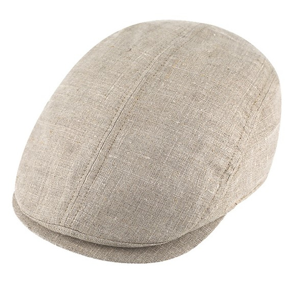 copy of Natural linen flat cap - Traclet