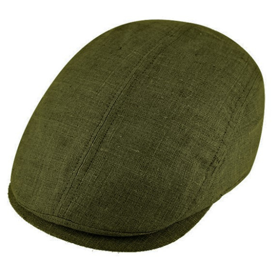 copy of Natural linen flat cap - Traclet