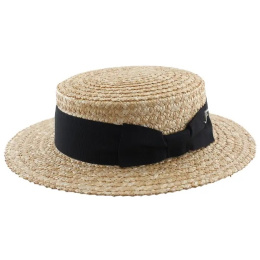 Canotier Paille Naturelle Double Épaisseur UPF50+ - Fléchet