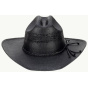 Black Straw Gunlock Cowboy Hat - SCIPPIS - Traclet