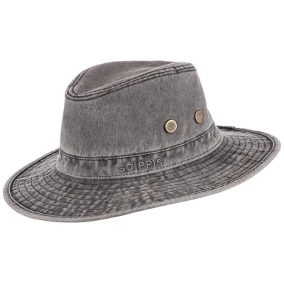 Black Cotton Sonora Safari Hat - Scippis - Traclet Reference: 22087| Traclet Hatshop