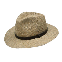 Chapeau Fédora Trento Paille Naturelle- Traclet